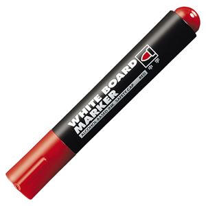 (まとめ) コクヨ ホワイトボード用マーカーペン 中字 赤 業務用パック PM-B102NR 1箱(10本)  【×10セット】