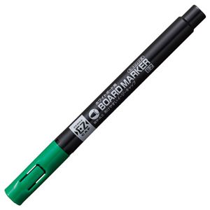 (まとめ) ゼブラ ボードマーカーEZ 細字・丸芯 緑 YYSS17-G 1セット(10本)  【×10セット】