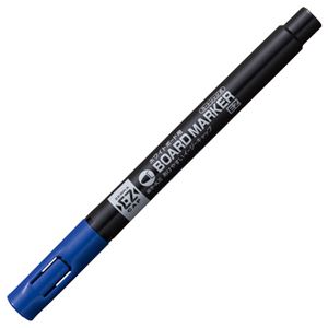 (まとめ) ゼブラ ボードマーカーEZ 細字・丸芯 青 YYSS17-BL 1セット(10本)  【×10セット】