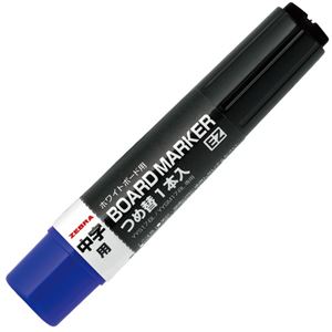 (まとめ) ゼブラ ボードマーカーEZ 中字用つめ替カートリッジ 青 RYYS17-BL 1セット(10本)  【×10セット】