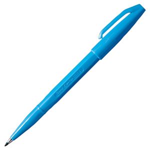 (まとめ) ぺんてる 水性サインペン 空色 S520-SD 1セット（10本）  【×10セット】