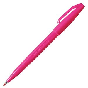 (まとめ) ぺんてる 水性サインペン 桃色 S520-PD 1セット（10本）  【×10セット】