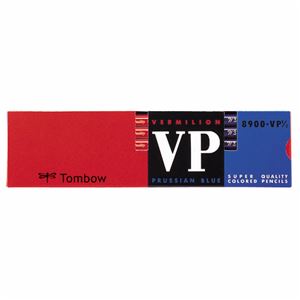 (まとめ) トンボ鉛筆 赤青鉛筆 7/3 (朱藍) 8900-VP7/3 1箱(12本)  【×10セット】