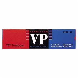 (まとめ) トンボ鉛筆 赤青鉛筆 (朱藍) 8900-VP 1箱(12本)  【×10セット】