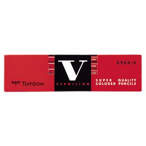(まとめ) トンボ鉛筆 赤鉛筆 (朱色) 8900-V 1箱(12本)  【×10セット】
