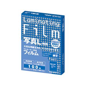 (まとめ) アスカ ラミネーター専用フィルム 写真L判サイズ 100μ BH904 1パック（100枚）  【×10セット】