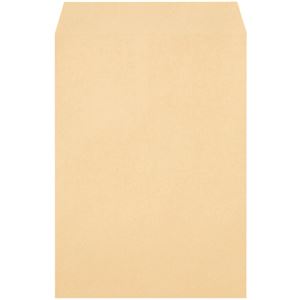 TANOSEE クラフト封筒 テープ付 85g 角2 〒枠なし 100枚入 【×10セット】