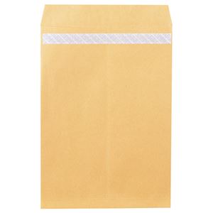 (まとめ) ピース R40再生紙クラフト封筒 テープのり付 角1 85g／m2 846 1パック（100枚）  【×10セット】