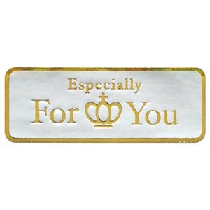 (まとめ) タカ印 アドテープ For You 王冠 タテ15×ヨコ40mm 21-90 1巻(500片)  【×10セット】