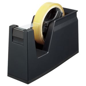 (まとめ) コクヨ テープカッター カルカット 大巻・小巻両用 黒 T-SM100D 1台  【×10セット】