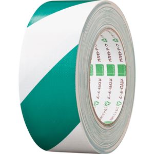 (まとめ) オカモト 布トラテープ 50mm×25m 緑/白 No.111トラGW 1巻  【×10セット】