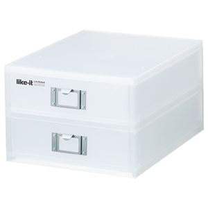 吉川国工業所 ファイルユニット 2段 W260×D350×H185mm LM-52 1個 【×10セット】