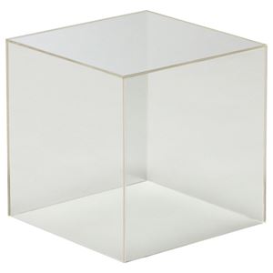 (まとめ) クルーズ アクリルボックス5面体 クリア 20cm角 AB-200 1個  【×10セット】