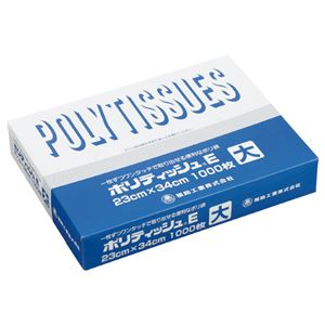 (まとめ) 福助工業 ポリティッシュE 大 ヨコ230×タテ340×厚み0.007mm 502601 1箱(1000枚)  【×10セット】