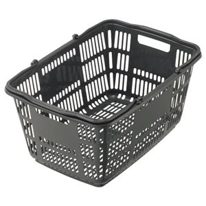 (まとめ) スーパーメイト ショッピングバスケット 33L ダークグレー CB-33EGU 1個  【×10セット】