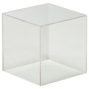 (まとめ) クルーズ アクリルボックス5面体 クリア 15cm角 AB-150 1個  【×10セット】