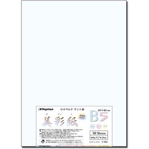 (まとめ) 長門屋商店 OAマルチケント紙 美彩紙 B5 ナ-961 1パック（50枚）  【×10セット】