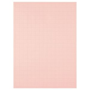 (まとめ) TANOSEE 模造紙（プルタイプ） 本体 788×1085mm 50mm方眼 ピンク 1ケース（20枚）  【×10セット】
