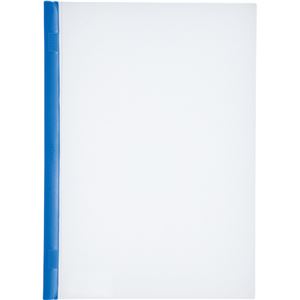 (まとめ) リヒトラブ リクエスト スライドバーファイル 厚とじタイプ A4タテ 50枚収容 青 G1730-8 1パック(10冊)  【×10セット】