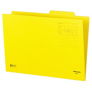 (まとめ) コクヨ 個別フォルダー（カラー） B4 黄 B4-IFY 1セット（10冊）  【×10セット】