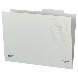 (まとめ) コクヨ 個別フォルダー（カラー） B4 グレー B4-IFM 1セット（10冊）  【×10セット】
