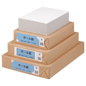 (まとめ) TANOSEE ボール紙 B5 1パック（100枚）  【×10セット】