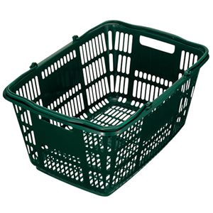 (まとめ) スーパーメイト ショッピングバスケット 33L ダークグリーン CB-33EGG 1個  【×10セット】