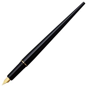 (まとめ) プラチナ デスクペン万年筆 ブラック(黒インク) DPQ-700A#1 1本  【×10セット】
