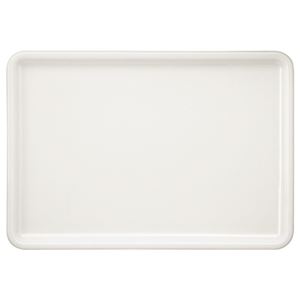 永山樹脂 トレー 角 ホワイト 400×280mm NJ-W03 1枚 【×10セット】