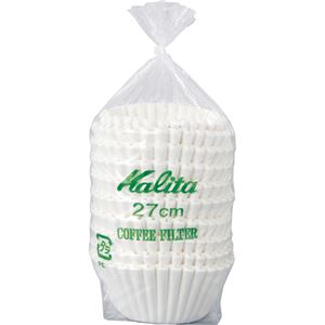 (まとめ) カリタ 立ロシ コーヒーフィルター 27cm 1パック(250枚)  【×10セット】