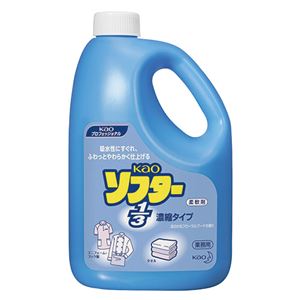 (まとめ) 花王 ソフター1／3 濃縮タイプ 業務用 2.1L 1本  【×10セット】