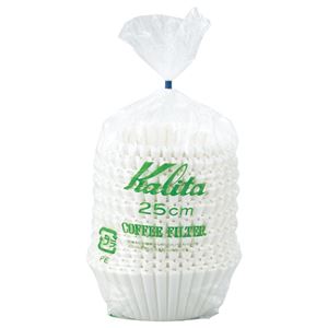 (まとめ) カリタ 立ロシ コーヒーフィルター 25cm 1パック(250枚)  【×10セット】