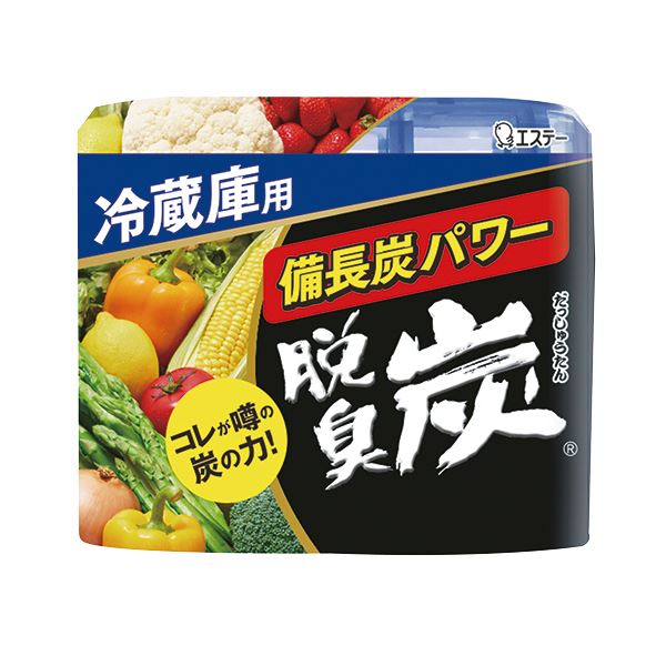 (まとめ) エステー 脱臭炭 冷蔵庫用 140g 1セット（3個）  【×10セット】