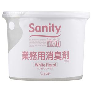 (まとめ) エステー サニティー 業務用消臭剤 タンクタイプ ホワイトフローラル 本体 500g 1個  【×10セット】