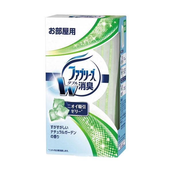 (まとめ) P＆G 置き型ファブリーズ すがすがしいナチュラルガーデンの香り 本体 130g 1個  【×10セット】