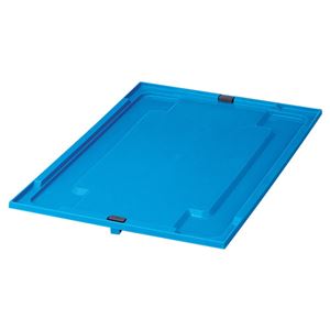 (まとめ) 積水テクノ成型 折りたたみコンテナ フタ 40・50L用 ブルー TOCF01B 1枚  【×10セット】