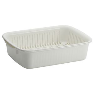 (まとめ) アスベル ポゼ 水切りバット ホワイト 1セット  【×10セット】