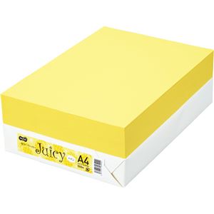 TANOSEE カラーペーパー Juicy パイン A4 500枚 【×10セット】