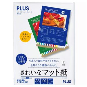 インクジェットプリンタ専用紙 きれいなマット紙 A3 100枚入 【×10セット】