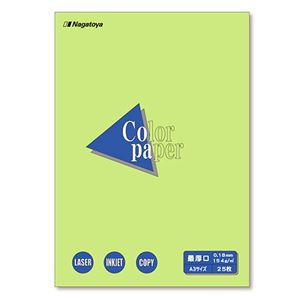 Color Paper A3 最厚口 うぐいす 25枚 【×10セット】