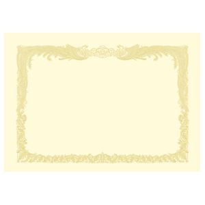 (まとめ) タカ印 OA賞状用紙 クリーム A3 タテ書用 10-1087 1冊（10枚）  【×10セット】