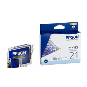 エプソン EPSON インクカートリッジ ライトシアン ICLC21 1個 【×10セット】