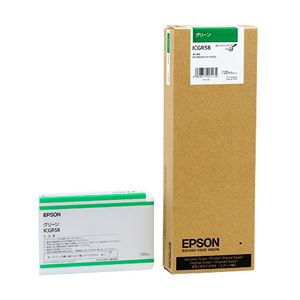 (まとめ) エプソン EPSON PX-P／K3インクカートリッジ グリーン 700ml ICGR58 1個  【×10セット】