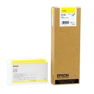 (まとめ) エプソン EPSON PX-P／K3インクカートリッジ イエロー 700ml ICY58 1個  【×10セット】