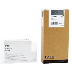 (まとめ) エプソン EPSON PX-P／K3インクカートリッジ ライトグレー 350ml ICLGY57 1個  【×10セット】