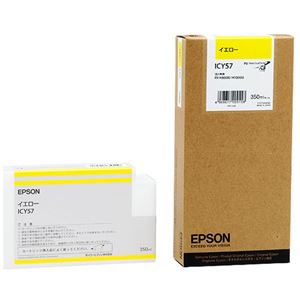 (まとめ) エプソン EPSON PX-P／K3インクカートリッジ イエロー 350ml ICY57 1個  【×10セット】