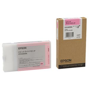 (まとめ) エプソン EPSON PX-P／K3（VM）インクカートリッジ ビビッドライトマゼンタ 220ml ICVLM39A 1個  【×10セット】