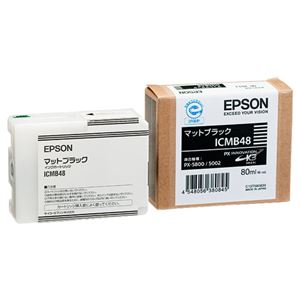 (まとめ) エプソン EPSON PX-P／K3インクカートリッジ マットブラック 80ml ICMB48 1個  【×10セット】