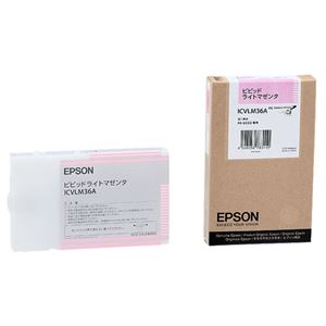 (まとめ) エプソン EPSON PX-P／K3インクカートリッジ ビビッドライトマゼンタ 110ml ICVLM36A 1個  【×10セット】