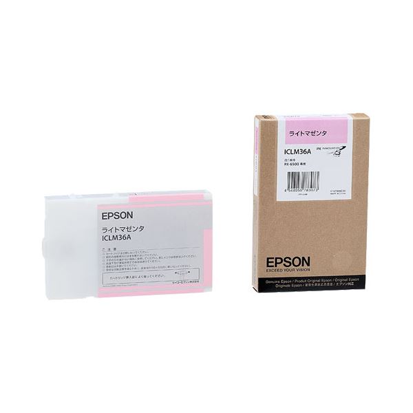 (まとめ) エプソン EPSON PX-P／K3インクカートリッジ ライトマゼンタ 110ml ICLM36A 1個  【×10セット】